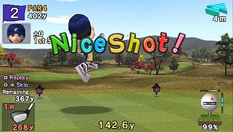 Everybody's Golf - PSP Screen