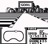 F1 Race - Game Boy Screen