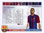 FC Barcelona Club Football - PS2 Screen
