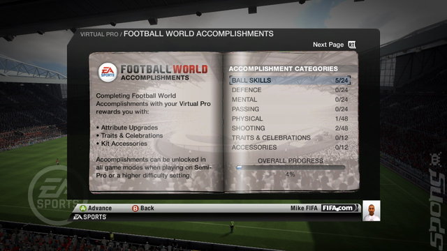 FIFA 10 - PS3 Screen