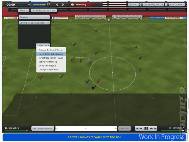 Football Manager 2010 - PC Screen