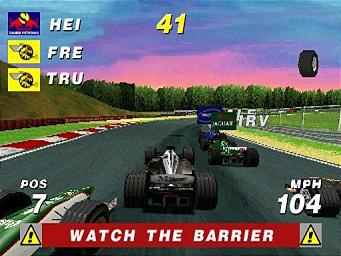 Formula One Arcade - PlayStation Screen