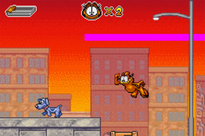 Garfield and His Nine Lives - GBA Screen