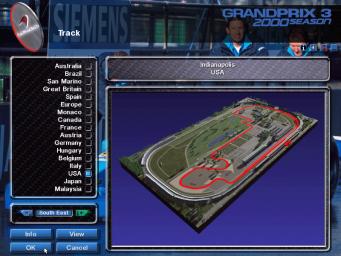 Geoff Crammond�s Grand Prix 3 2000 Season - PC Screen