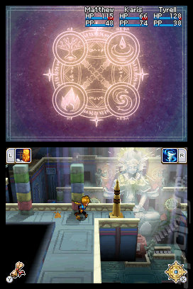 Golden Sun: Dark Dawn - DS/DSi Screen