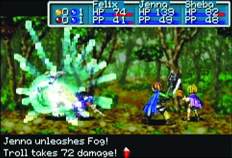 Golden Sun: The Lost Age - GBA Screen