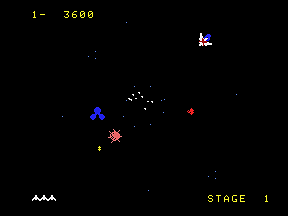 Gyruss - Colecovision Screen