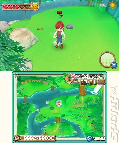 Harvest Moon 3D: A New Beginning - 3DS/2DS Screen