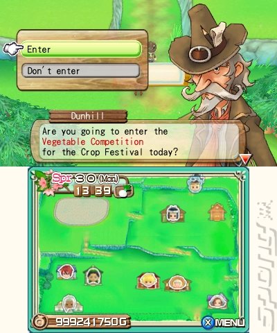 Harvest Moon 3D: A New Beginning - 3DS/2DS Screen