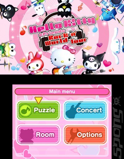   Hello Kitty Friends Rockin World Tour 3DS 2DS   