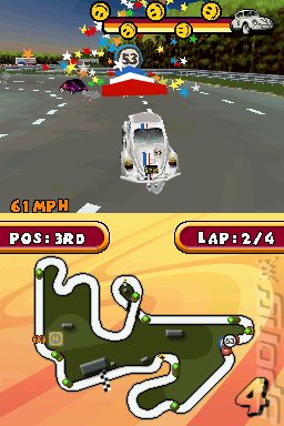 Herbie: Rescue Rally - DS/DSi Screen