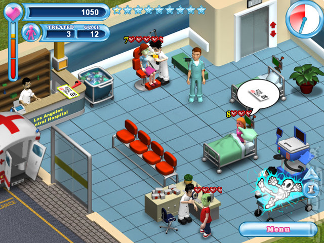 Hysteria Hospital: Emergency Ward - Wii Screen
