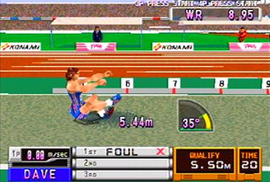 International Track and Field - PlayStation Screen