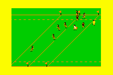 International Rugby Simulator - C64 Screen