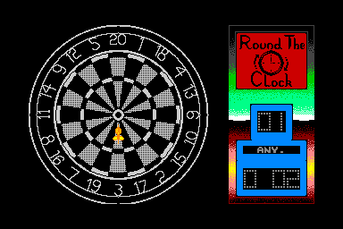 Jocky Wilson's Darts Challenge - C64 Screen