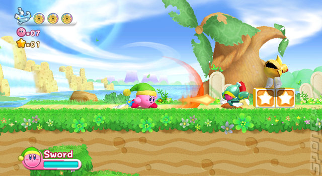 Kirby's Adventure Wii - Wii Screen