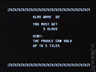 Klax - Atari 7800 Screen