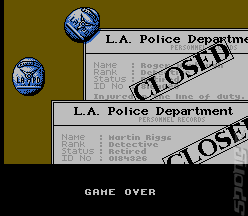 Lethal Weapon - NES Screen