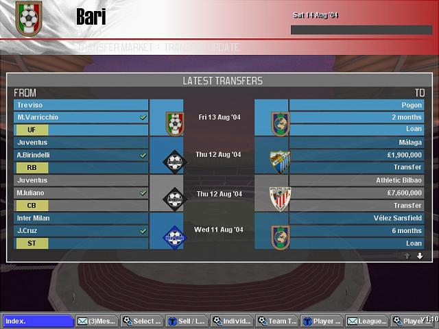 LMA Professional Manager 2005 - PC Screen