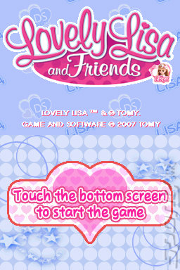 Lovely Lisa and Friends - DS/DSi Screen