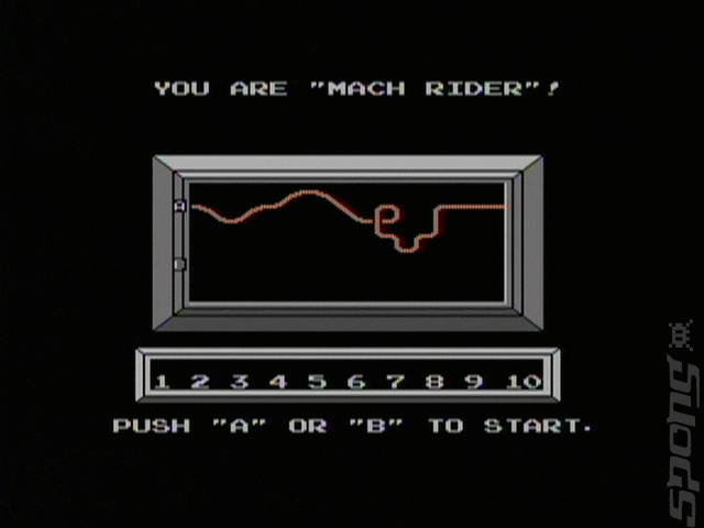 Mach Rider - NES Screen