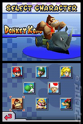 Mario Kart DS - DS/DSi Screen