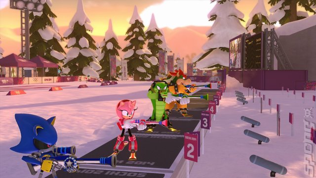 Mario & Sonic at the Sochi 2014 Olympic Winter Games - Wii U Screen