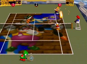 Mario Tennis - N64 Screen