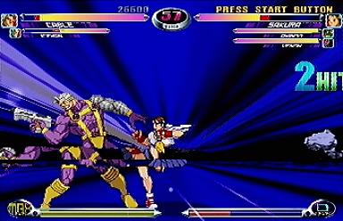 Marvel Vs. Capcom 2 - PS2 Screen