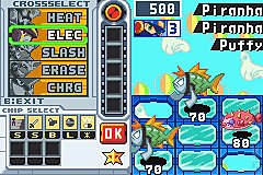 Mega Man Battle Network 6: Cybeast Falzar - GBA Screen