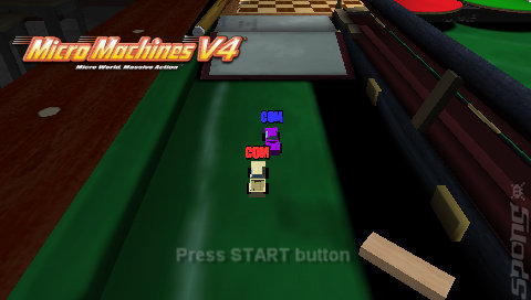 Micro Machines v4 - PSP Screen