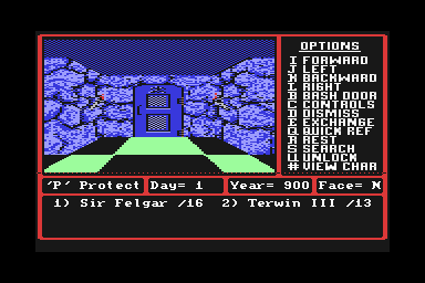 Might and Magic 2 - C64 Screen