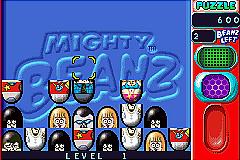 Mighty Beanz Pocket Puzzles - GBA Screen