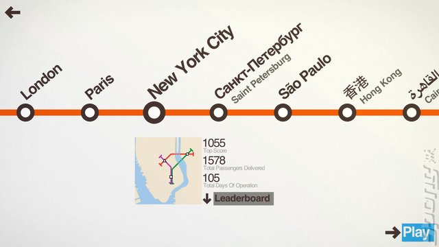 Mini Metro - iPhone Screen