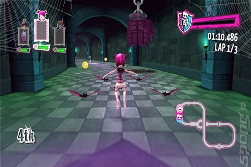 Monster High: Skultimate Roller Maze - Wii Screen