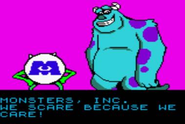 Monsters, Inc. - Game Boy Color Screen