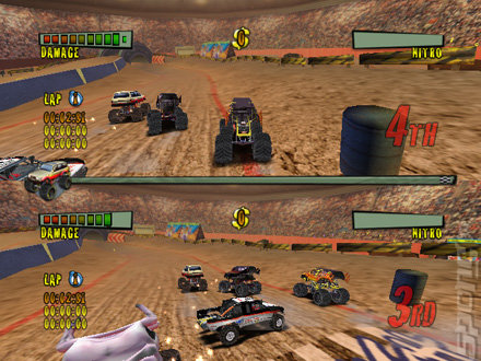 Monster Trux Arenas - Wii Screen