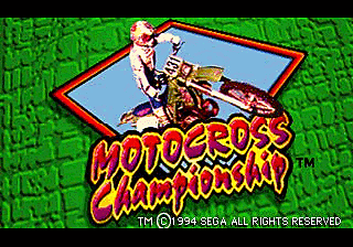 Motocross Championship - Sega 32-X Screen