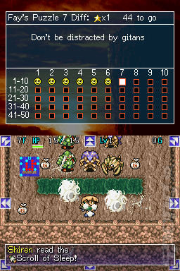 Mystery Dungeon: Shiren the Wanderer - DS/DSi Screen