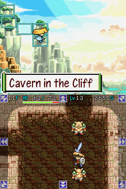 Mystery Dungeon: Shiren the Wanderer - DS/DSi Screen