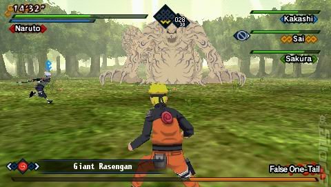 Naruto Shippuden: Kizuna Drive - PSP Screen