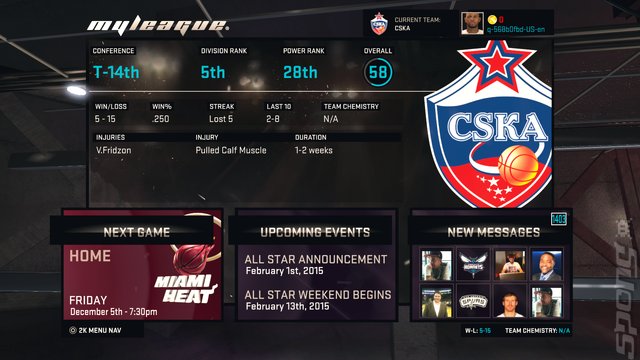 NBA 2K15 - PS4 Screen
