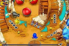 Pac-Man Pinball - GBA Screen