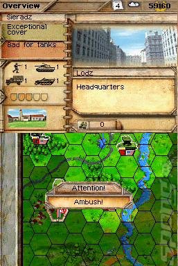 Panzer Tactics DS - DS/DSi Screen