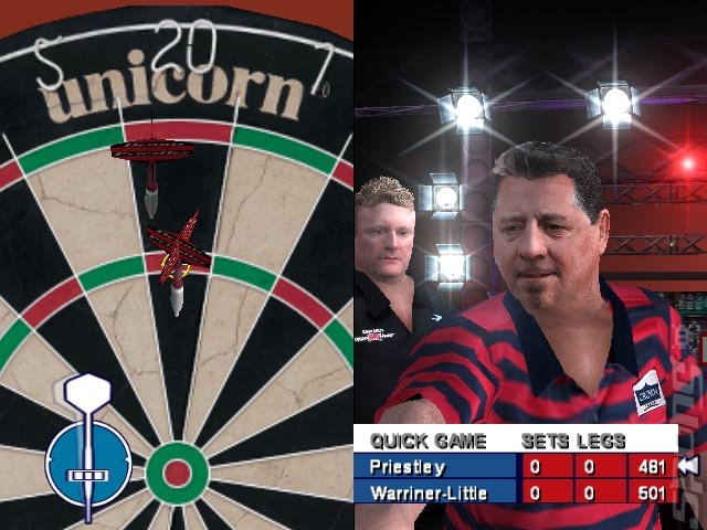 PDC World Championship Darts - PS2 Screen