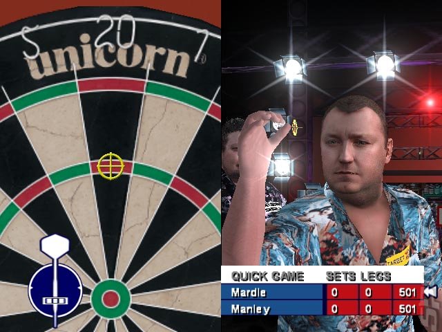 PDC World Championship Darts - PS2 Screen