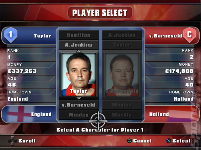PDC World Championship Darts 2008 - PC Screen