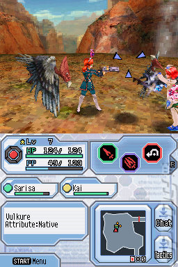 Phantasy Star Zero - DS/DSi Screen