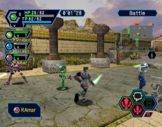 Phantasy Star Online Version II - Dreamcast Screen