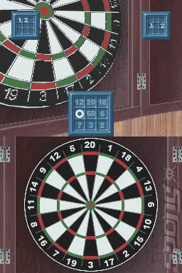 Phil Taylor's Power Play Darts 3D - DS/DSi Screen